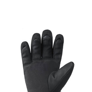 Guantes de esquí unisex con dedos completos, térmicos, aislantes, para actividades al aire libre en invierno, color gris y negro, con cierre de velcro. - Product Image 4