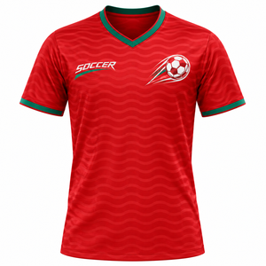 Maillot de football 100 % polyester, personnalisé, imprimé numériquement, service OEM, coupe moderne, respirant - Product Image 3