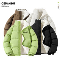 Veste d'hiver pour homme, doublure en polaire de coton, épaisse et chaude, style coréen, fermeture éclair, vêtements d'extérieur, fabrication sur mesure OEM