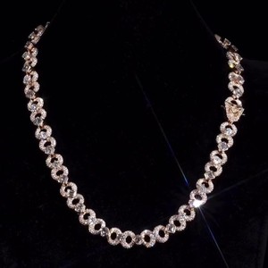 12mm Infinity Link Lab Grown Diamond Chain Mixed Shape Asscher Bezel 925 Sterling <b>Silver</b> Hip Hop <b>Necklace</b> Pass Bling Luxury - Product Image 6
