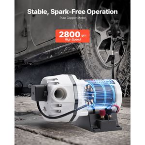 Pompe de transfert DEF 9 GPM, pompe à eau électrique à membrane auto-amorçante pour systèmes d'irrigation agricole, urée, huile, fluide d'échappement diesel - Product Image 3