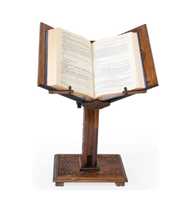 Support de livre pliable en bois Rehal avec panneaux découpés sculptés, design en forme de X, fait main, support durable pour Coran et textes sacrés