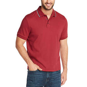 Camiseta Polo Deportiva Activa para Hombre, Manga Corta, Tejido de Punto Liso que Absorbe la Humedad, con Logotipo Personalizado - Product Image 1