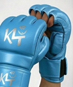 Guantes de Boxeo de Medio Dedo, de Cuero PU, para Entrenamiento y Sparring, para MMA, Muay Thai, Kickboxing, KLTW INT'L KL-MMA-001 - Product Image 2