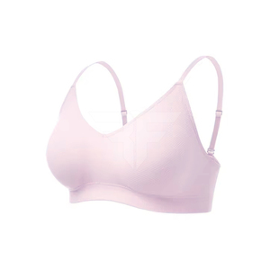 Sexy Beautiful Back Lady Vest Comfortable Breathable Seamless Knitted Everyday Women's <b>Bra</b> with Chest Pads Can Worn Externally - Product Image 1