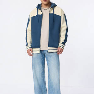 Sudadera con Capucha y Cremallera para Hombre, Estilo Vintage, 100% Algodón, 2026 |   Impresión por Transferencia de Calor |   Ropa de Invierno Transpirable Personalizada OEM a Precio Económico - Product Image 3