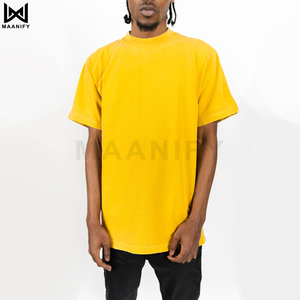 เสื้อยืดโอเวอร์ไซส์ผ้าคอตตอนย้อมสีสำเร็จรูปสำหรับผู้ชาย สไตล์สตรีทแวร์ วินเทจ ลุคสบายๆ คุณภาพพรีเมียม - Product Image 1