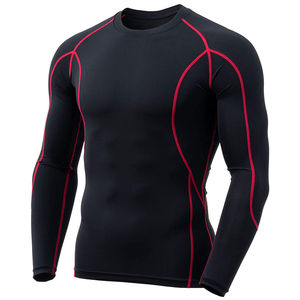 High Quality ODM OEM Customized Long Sleeve Rash Guard <b>Men</b> Spandex/Polyester UPF50 Printed <b>Compression</b> Quick Dry Breathable - Product Image 5