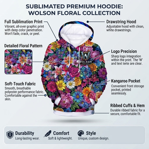 Modern All Over Print Sublimation <b>Hoodie</b> with Soft Fabric, Custom Design Options for Sports, Gym <b>Workouts</b> and Everyday Lifestyle - Product Image 6