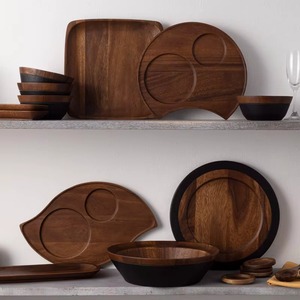 Plato Cuadrado de Madera Pulida de Alta Calidad para Servir Almuerzo y Cena, Elegante para Uso en Comedor y Cocina, Venta al por Mayor desde India - Product Image 4