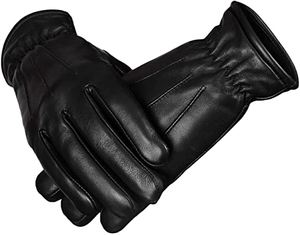 Gants en cuir d'hiver avec doublure thermique chaude, construction résistante au vent et ajustement confortable pour les activités par temps froid - Product Image 5