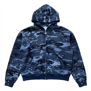 เสื้อฮู้ดผู้ชายสำหรับฤดูหนาว ผลิตจากโรงงานโดยตรง บริการ OEM ผ้าฝ้ายฟลีซ 100% ทรงปกติ ดีไซน์กระเป๋าแบบลำลอง ระบายอากาศได้ดี - Product Image 6