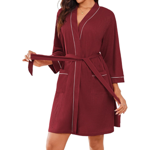 Peignoir à capuche uni pour femme, unisexe, pour l'hiver, avec cordon de serrage, séchage rapide, vente en gros, promotion, faible MOQ, prix abordables - Product Image 5