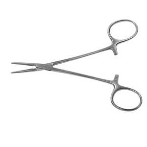 Pinzas Hemostáticas para Mosquitos de 12 cm, Reutilizables, de Acero Inoxidable, Pinza Quirúrgica Recta y Curva con Bloqueo, Instrumento Médico Dental - Product Image 1