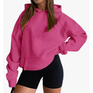 Sweat à capuche élégant et décontracté pour femme avec cordon de serrage, tissu doux et manches longues, conçu pour un style quotidien d'automne - Product Image 1