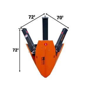 Vangatrice per Alberi da 36 Pollici per Skid Steer, Capacità di Taglio 4 Pollici, Apertura Lama 22 Pollici, Lame Hardox 400 per Seminatrici e Trapiantatrici - TMG - Product Image 3