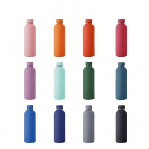 New Design <b>Rubber</b> <b>Paint</b> Stainless Steel Small Mouth Bottle Sports Water Bottle for Business Exhibitions Sports Water Bottle - Product Image 2
