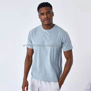 Camiseta Personalizable con Cuello Redondo 100% Algodón, Jersey de Alta Calidad con Logotipo Liso para Hombre, Venta al por Mayor para Deportes, Gimnasio, Fitness, Diseño a Cuadros - Product Image 2