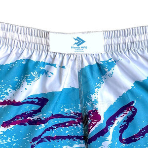 Pantalones Cortos de Muay Thai Hechos a Medida, Ligeros, Transpirables, de Secado Rápido, Ecológicos, para Hombre, Adulto, Satén/Nailon/Poliéster - Product Image 3