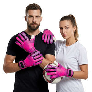 Guantes de Portero Personalizados con Impresión 3D de Silicona, Color Rosa y Negro, Látex, Guantes Profesionales para Partidos, Proveedor - Product Image 1