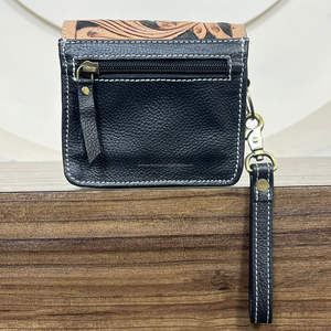 Porte-monnaie en cuir de vachette véritable, artisanal, nouvelle arrivée en gros 2025, style western bohème, mini portefeuille pour femmes - Product Image 5