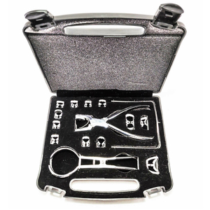 Dental Rubber Dam Isolation Kit Complete Set with Rubber Dam <b>Frame</b> Punch <b>Clamp</b> Forceps Assorted <b>Clamps</b> Tweezers and Essential - Product Image 1