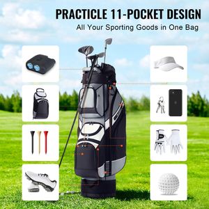Borsa da Golf per Carrello con 14 Divisori, 41FT, 13 Tasche, in Nylon Premium Resistente, con Manici - Product Image 4