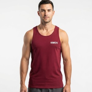 2026 High Quality Sport <b>Vest</b> Polyester Breathable Men's Sleeveless Tank Top O-Neck Solid Color Casual Knitted Tank Top Men - Product Image 6