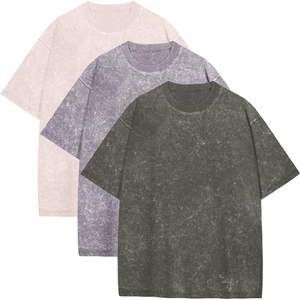 Camisetas de hombre con estampado personalizado, camisetas casuales de hombre con estilo y corte holgado, lavado ácido, ropa a granel en stock, pacas de ropa mixta, ropa usada - Product Image 4