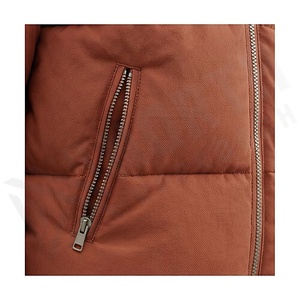 Hooded Quilted Waterproof <b>Bubble</b> Jacket Black Full Sleeve Winter Windproof Cotton Shell Knitted Fabric Polyester Filling Stand - Product Image 5