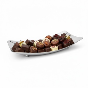 Classic Decorative Sweets Serving Platter High Quality Copper Finish Metal Chocolate Tray For Wedding <b>Parties</b> And Events - Product Image 6