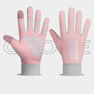 Elite MTB Mountain Cycling Gloves Durable Anti-Slip Shock-Absorbing Touchscreen <b>Hook</b> Loop Closure Full Finger Unisex All Gloves - Product Image 2
