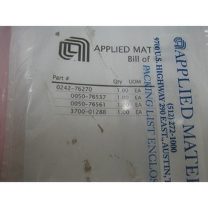 AMAT 0242-76270, 0050-76537, 0050-76561, Centura - ผู้จัดจำหน่ายอุปกรณ์และชิ้นส่วนเซมิคอนดักเตอร์ระดับโลกที่เชื่อถือได้ - Product Image 3