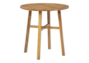 Mesa de Madera Contemporánea para Exteriores con Estructura Metálica para Comedor, Patio y Jardín, Diseño Duradero - Product Image 3