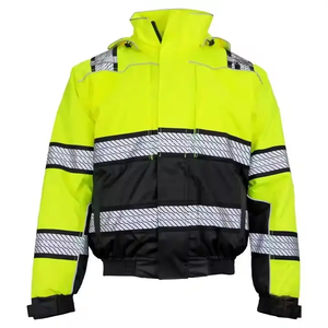 New Design Reflective High Visibility Winter Waterproof Reflective Work Jacket for Construction Workers Security Traffic <b>Road</b> - Product Image 4