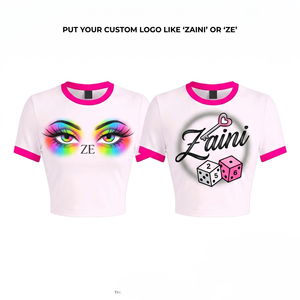 OEM New Arrival Women's Slim Fit 100% Cotton Blank Design Breathable Anti-Wrinkle 3D Embroidery Crop <b>Tops</b> Short Sleeve T-Shirts - Product Image 1