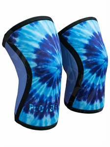 Tie Dye Compression 5mm 7mm Support for Weightlifting Powerlifting Fitness Training Heavy Protection Pain Relief <b>Knee</b> Sleeves - Product Image 5
