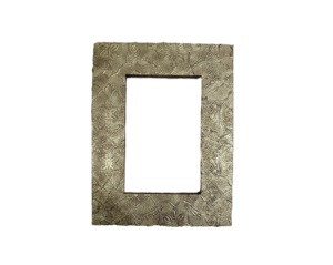 Cadre photo rectangulaire en métal avec surface texturée, design durable - Product Image 5