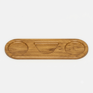 Plato para salsa de madera de teca natural con forma de búho, plato para servir, madera sostenible, apto para alimentos, sin pintura ni barniz, Halal, personalizado para cocina - Product Image 1