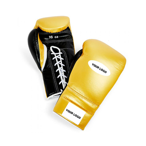 Gants de boxe professionnels en cuir de vachette personnalisables avec logo, les plus vendus, pour la compétition et l'entraînement - Product Image 2
