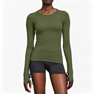 Camisetas de Compresión de Manga Larga para Mujer, Secado Rápido, Talla Personalizada, Antibacterianas, Ecológicas, Color y Logotipo Personalizables, Estilo Casual Deportivo - Product Image 5