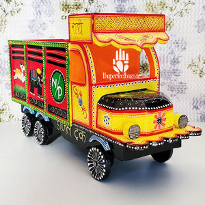 รถบรรทุกไม้เพ้นท์ลายด้วยมือ ผลิตในอินเดีย สินค้าแฟชั่นในกลุ่มงานหัตถกรรม - Product Image 6