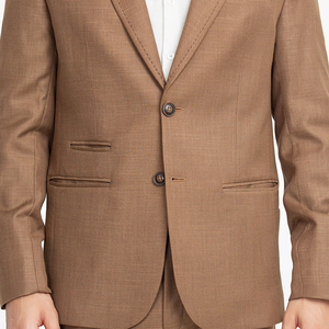 Fashion New Style 100% Polyester Mandarin Collar Single Breasted White Coat Pant Men's Two Piece Business Wedding <b>Suit</b> - Product Image 6