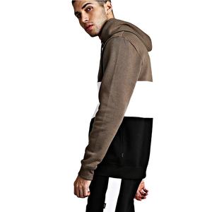 Chándal lavado con ácido hecho a medida de talla grande, pantalones de chándal acampanados vintage con cremallera desgastada y conjuntos de Sudadera con capucha para hombres - Product Image 3