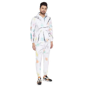 Conjunto Deportivo Informal para Hombre, Sudadera con Capucha Tie Dye OEM, Sudadera de Cuello Redondo de Dos Piezas, Pantalones Deportivos, Chándal Estampado - Product Image 1