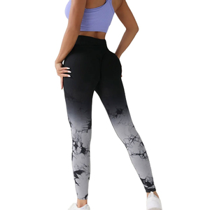 Breathable Seamless <b>Knitted</b> Fitness <b>Leggings</b> for Women High Waist Lightweight Casual in Solid Color - Product Image 2