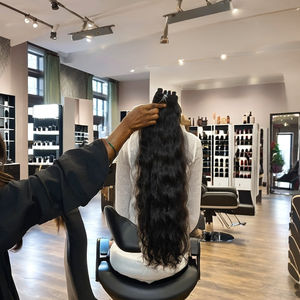 Cabello 100% libre de enredos, piojos y nueces, tejido de pelo de calidad, color natural y textura natural - Product Image 1