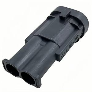 Connecteur de faisceau de câblage automobile de haute qualité, 2 broches, boîtier noir en PBT, 1544980-1 - Product Image 4