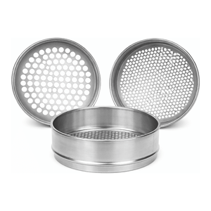 Tamis d'essai en acier inoxydable certifié ASTM 20350 mm avec ouvertures de 0,510 mm pour l'analyse des grains en laboratoire - Product Image 1