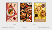 Pantallas Digitales de Menú 4K de 49 Pulgadas para Restaurantes y Camiones de Comida, Admite Montaje en Techo y Pared